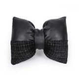 Chanel-style black lumbar support