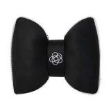 Ice silk butterfly-shaped waistband with camellia black trim