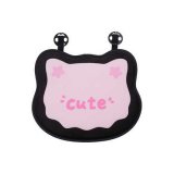 Plush bow cat seat cushion front row