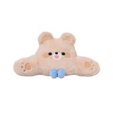 Rabbit fur embroidered bow bear waist rest