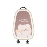 Plush and cute brown bear seat cushion backrest