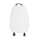Rabbit fur brushed rose white seat cushion and backrest