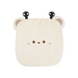 European mink embroidered bear front row
