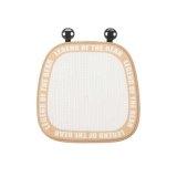Honeycomb Bear Qi Seat Cushion, Milk Tea Color, Front Row