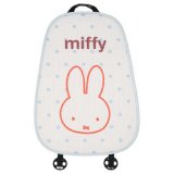 Honeycomb Miffy seat cushion backrest with blue polka dots