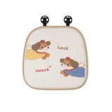 Honeycomb Apple Puppy Seat Cushion Front Row