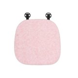 Pink rabbit fur brushed rose seat cushions for the front row