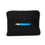 Plain black tissue box