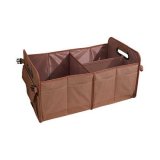 Brown trunk storage bag