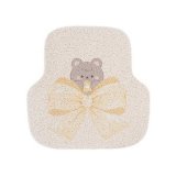 Big bow teddy bear foot pads in the back row