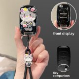 Style A [Black and Silver Hello Kitty Sticker] Hello Kitty Lanyard