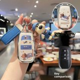 Option B: Dachshund - Double-sided Blue Leather Cord + Palmyra Dog Plush Toy