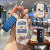Style B [Dachshund - Double-sided] Blue Leather Cord