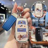 Style A [Dachshund - Double-sided] Blue Leather Cord