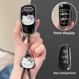 Style A [Black, Silver and White Cat Sticker] White Cat Lanyard