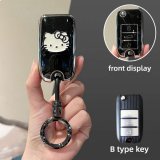 Style B [Black, Silver and White Cat Sticker] High-end Round Ring Buckle