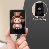 Card Design [Brown Bear Fabric Sticker] Single Shell