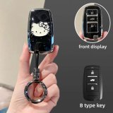 Style B [Black, Silver and White Cat Sticker] High-end Round Ring Buckle