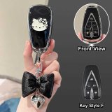 Style F [Black Silver White Cat Patch, Black Bow]