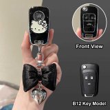 Style B12 [Black, Silver and White Cat Patch] with Black Bow