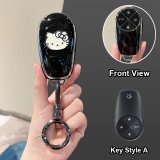 Style A [Black, Silver and White Cat Sticker] High-end Round Ring Buckle
