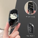 Style C [Black, Silver and White Cat Sticker] Single Shell
