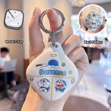 Wuling E-style Doraemon key case + silver round buckle