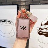 Card-shaped quicksand pink + pink fox mini ribbon
