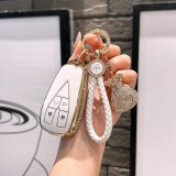 4-key ivory white + lucky bag woven rope