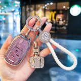 [New Cute Style] Purple Label Round Rhinestone Cord with Double-Sided Rhinestone Mark