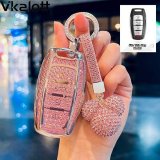 Color: Style B [Crystal Pink] Silver Rhinestone Ring Pink Full Rhinestone Mickey Mouse