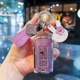 Purple diamond color + purple mini ribbon [Crystal Rabbit Ribbon]