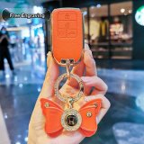 Style E Hermes Orange Diamond Logo Bow