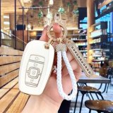 Color Classification: White with Gold Trim, Style A [Bag + Full Gold Rhinestone Buckle Cord] Includes Rhinestone Number Tag