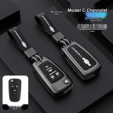 Chevrolet C-type folding 4-button [matte finish] single set + dark gray/black wrist strap buckle