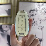Modern U-style Smart 4-Button Speaker: Milk White (Single Set)