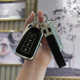 Lexus D-type Smart 4-button: Premium Black (Single Set + H Lanyard + Number Plate)
