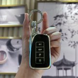 Lexus D-type intelligent 4-button: Premium Black (single shell + diamond-encrusted buckle)