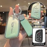 Cadillac F Smart 5-Key: Gradient Green (Single Set + Bear Head Rhinestone Cord)