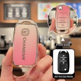Changan B-type folding 3-button model: Gradient pink (single set)