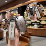 Ford H-type smart 4-button set (single set + light gray wood grain rope with silver buckle)