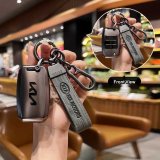 Kia B-type folding 3-button set (single set + dark gray wood grain rope gun color buckle)