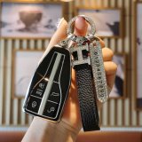 Hongqi C-type Smart Four-Button: Premium Black (Single Set + H Lanyard + Number Plate)