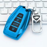 Geely D-type Smart 4-Button: Sapphire Blue (Single Set + Upgraded Anti-Loss Metal Buckle)