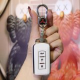 Mitsubishi Model A Smart 3-Button: Milk White (Single Shell + Metal Buckle)