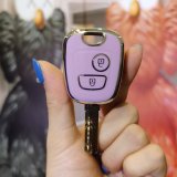 Peugeot F-style straight-bar phone with 2 buttons: Taro Purple (single set)