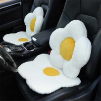 Fluffy Egg Flower Car Seat Cushion - Soft & Warm | Wholesale & Custom Logo