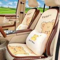 Cute Bear Car Seat Cushion - Soft & Breathable | Wholesale & Custom Logo