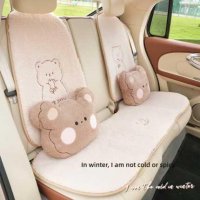 Cute Bear Car Headrest Pillow - Soft & Comfortable | Wholesale & Custom
