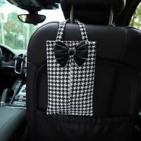 Houndstooth Car Tissue Box - Stylish & Functional | Wholesale & Custom